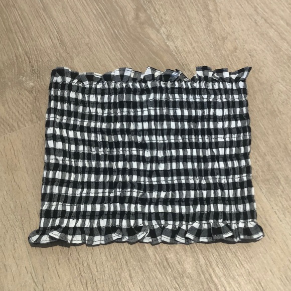 Checkered Strapless Bandeau - Picture 1 of 1